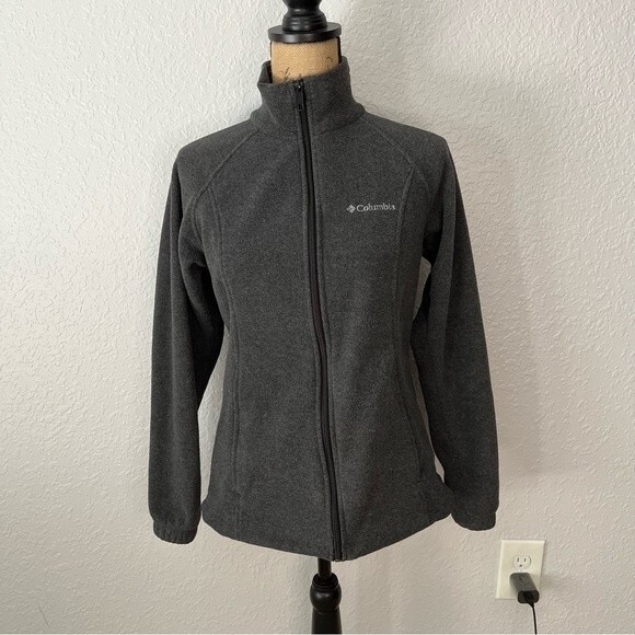 Columbia Womens Grey Size S Sawyer Rapids Jacket Fleece Polyester Zip XL6578 - Picture 1 of 8